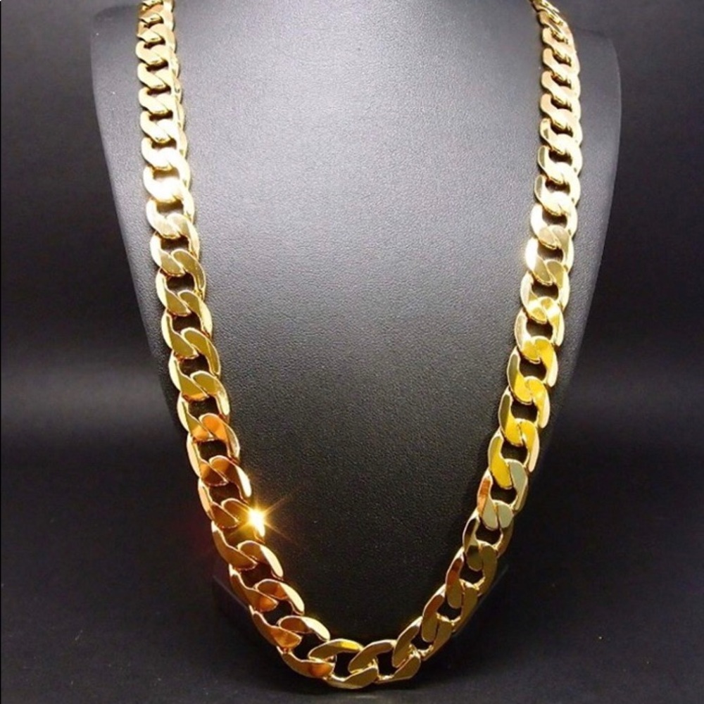 24K Gold Chain Necklace